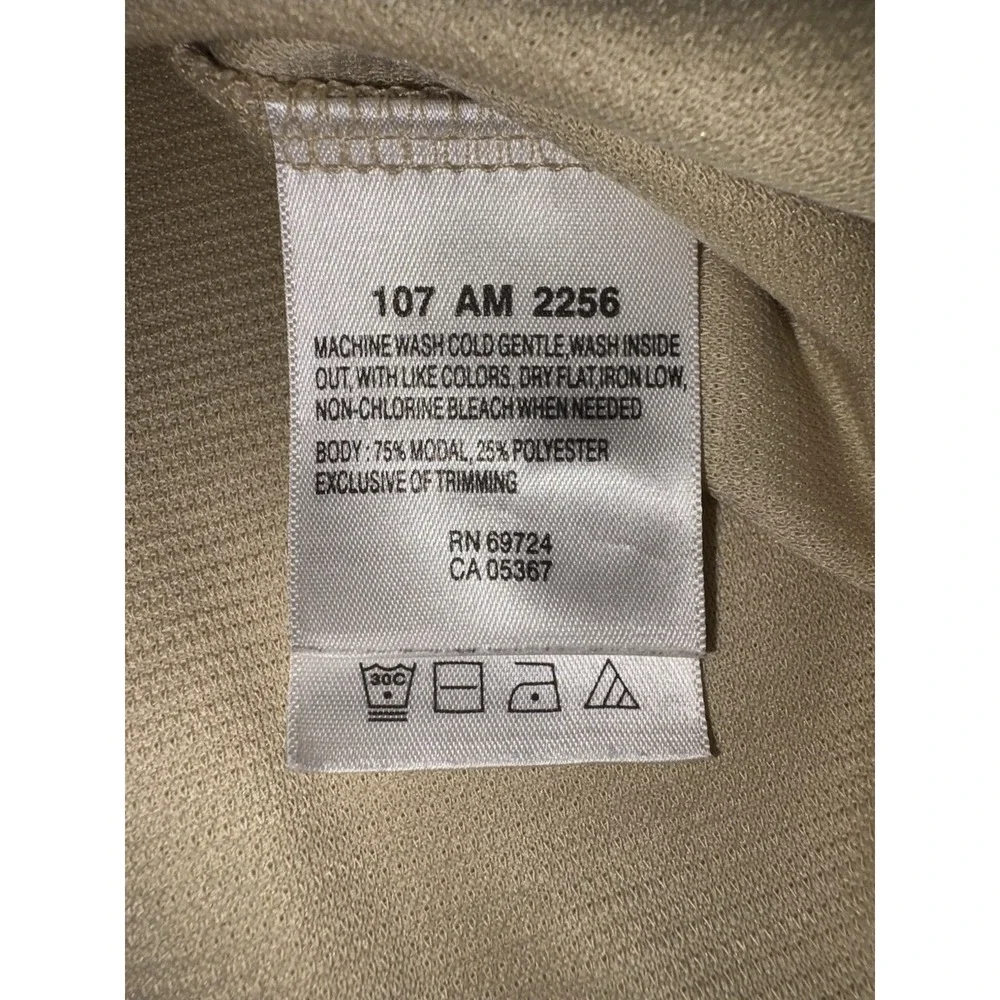 Columbia XCO Khaki Ribbed Short Sleeve Polo Shirt Size Large Men's Polo Top Golf